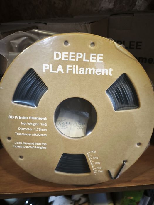 Filamento preto 3d pla 1kg