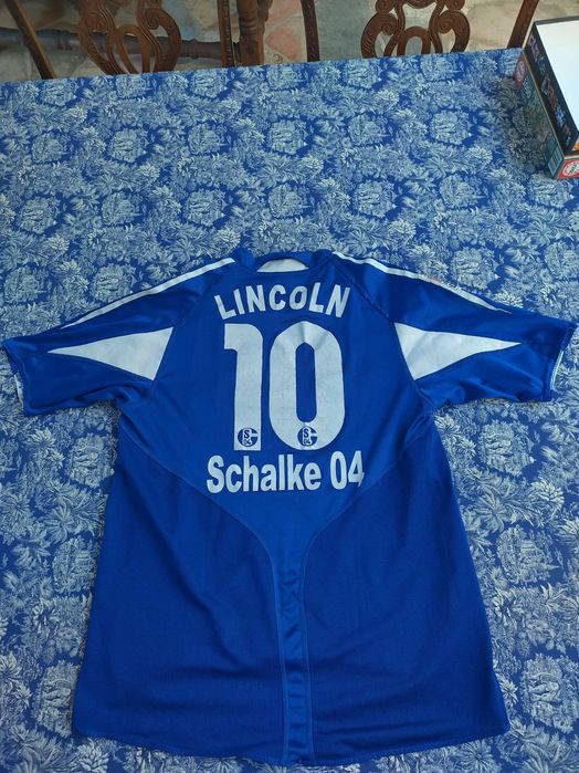 Kit retro Schalke 04 do Lincoln 2004-2006