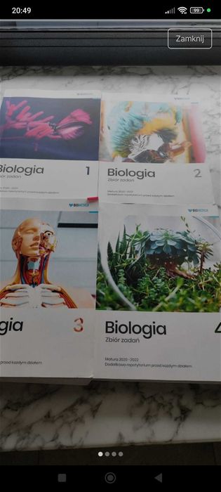 Biologia – Zbiór zadań 1–4 (Nowa Era / BIOMEDICA