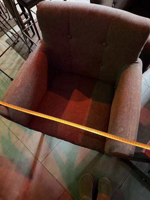 Szary fotel, stan dobry