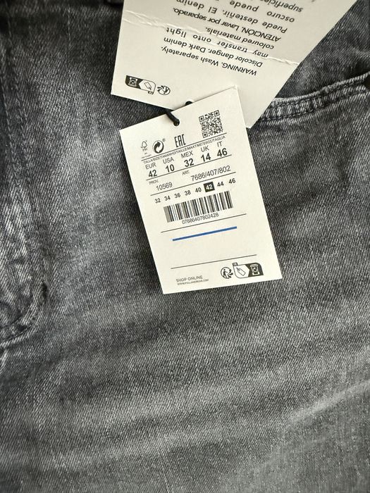 Nowe szare jeansy Mom Comfort Pull&Bear