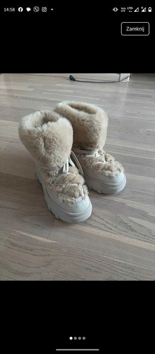 Damskie nowe śniegowce Zara