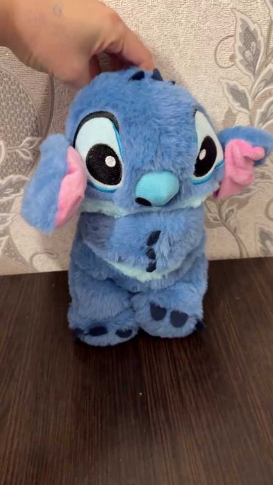 Стич дышащая игрушка Стіч діхаючий с подсветкой с подвижными ушками