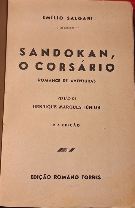 2 livros colecção "Salgari " Sandokan