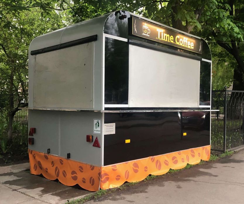 Прицеп кіоск для торгівлі кавʼярня на колесах фудтрак купава фургон