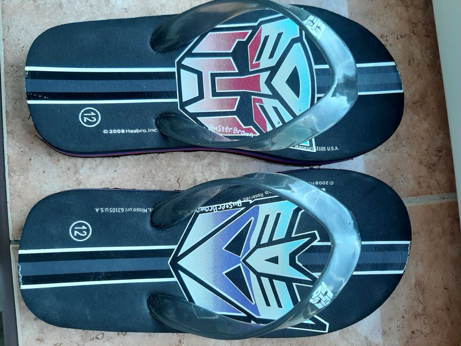 Шльопанці 20 см, в'єтнамки, шльопки з трансформерами Buster Brown USA