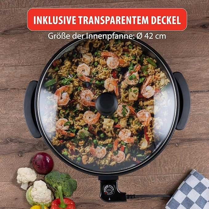 Elektryczna Patelnia Alpina 42 cm i 1500W