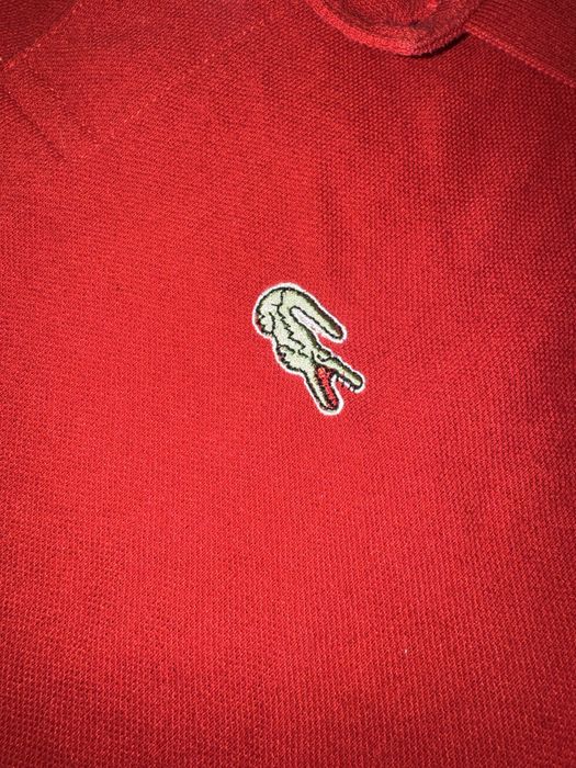 Поло lacoste червона