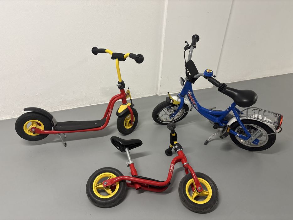 Bicicletas e trotineta Puky para criança