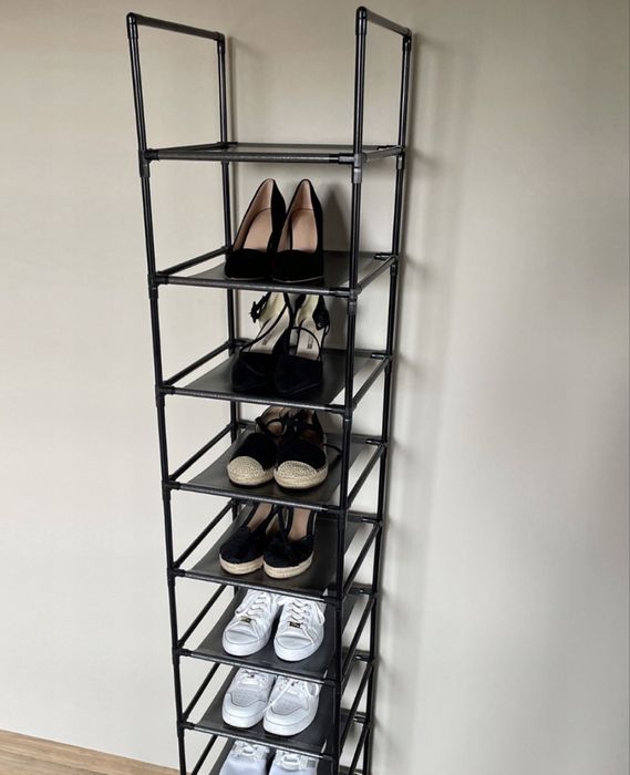 Półka na buty 10 półek modułowa organizer regał czarna