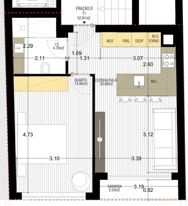Apartamento T1 Venda em Braga (Maximinos, Sé e Cividade),Braga