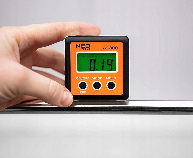 Cyfrowy Miernik Kąta Kątomierz Poziomica Lcd Neo #