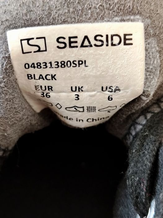 Sapatilhas pretas para Mulher sola plataforma - Seaside (Tam. 36)