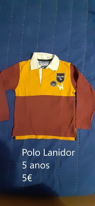 Roupa de criança de 4 e 5 anos