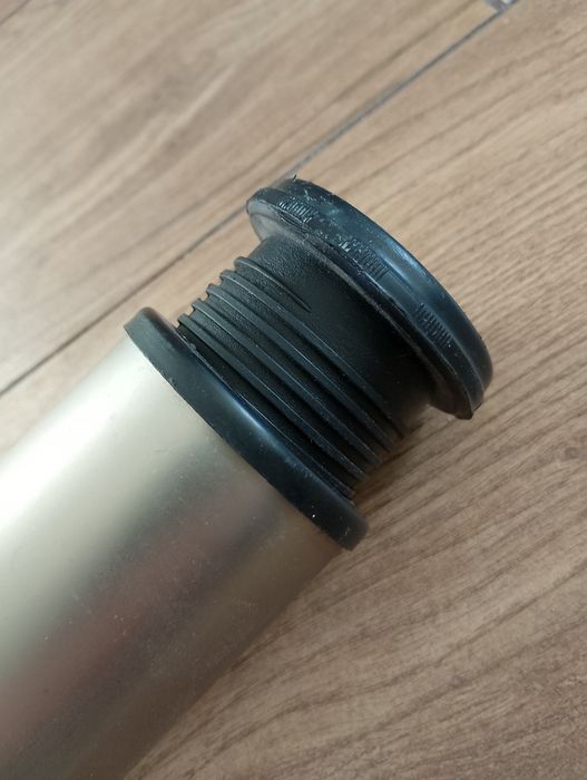 Złota noga do blatu stołu chromowana szczotkowania regulacja 81 - 84cm