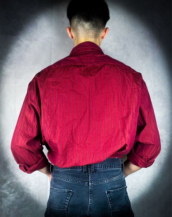 «Hugo Boss» Nowa Czerwona Męska Koszula / XL