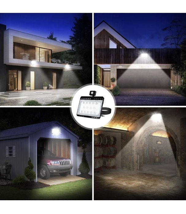 50 W Foco LED com sensor de movimento