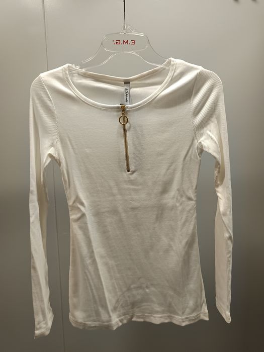 Bluzka damska prążkowany materiał