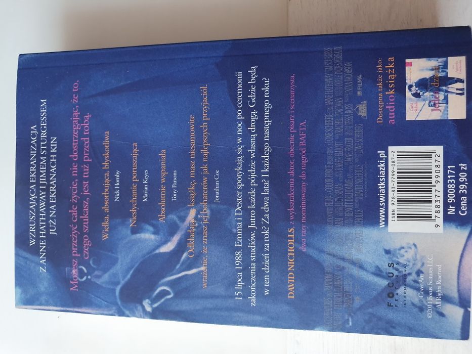 Książka Jeden Dzień David Nicholls