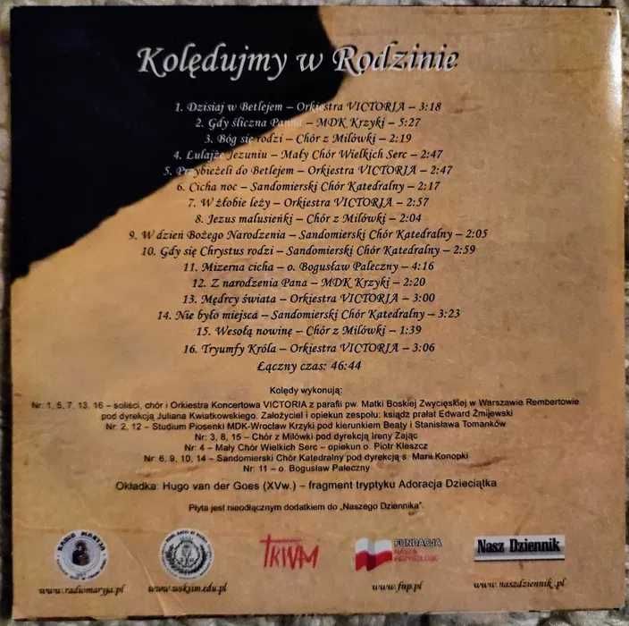 "Kolędujmy w rodzinie" płyta audio 16 utworów 46:44 min