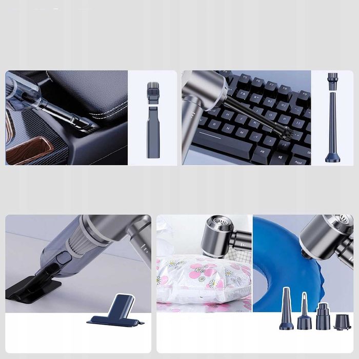 ODKURZACZ uniwersalny bezprzewodowy  ręczny 4W1 AKUMULATOROWY USB 100