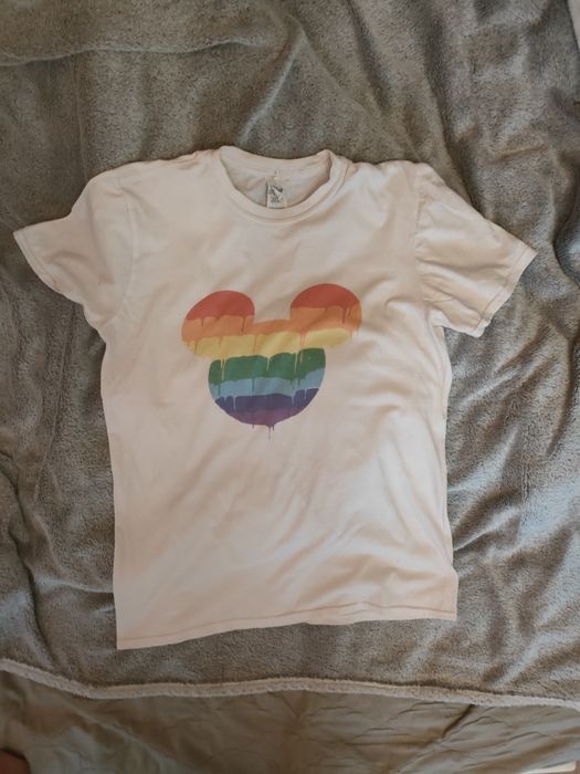 Tęczowa bluzka koszulka LGBT myszka miki