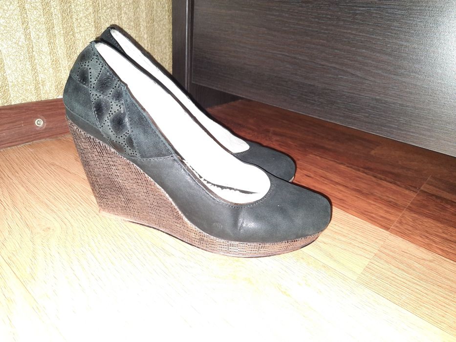 Кожаные туфли 40 размер