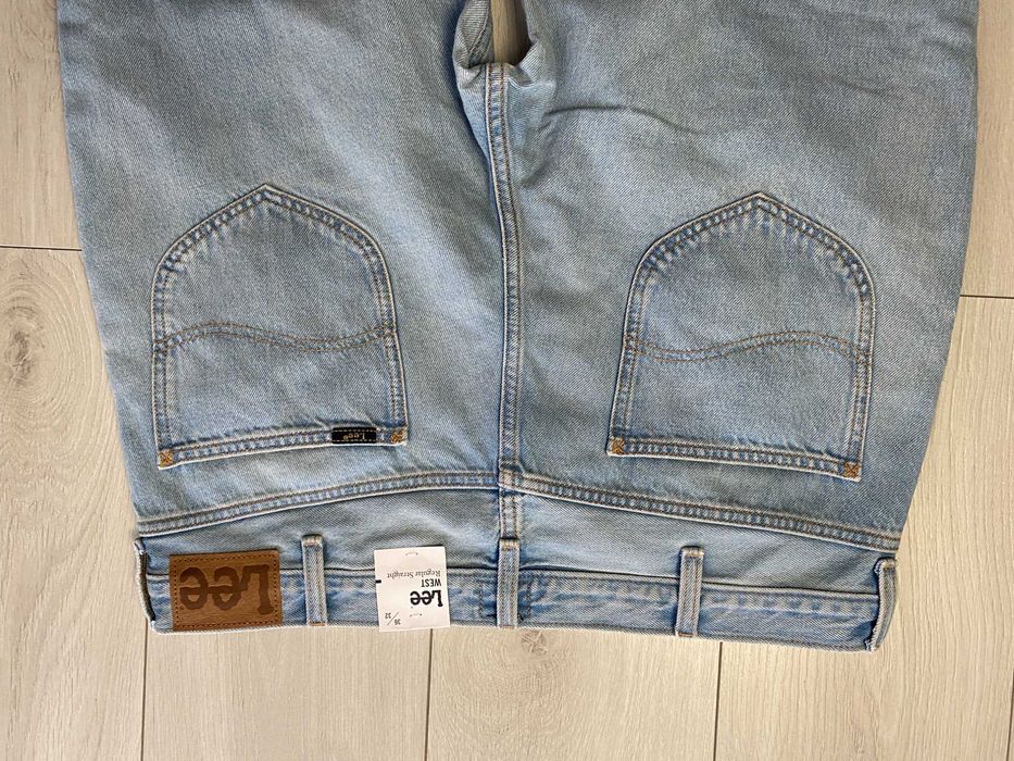LEE West Regular r.36/32 Nowe, oryginalne spodnie jeansowe męskie babyblue