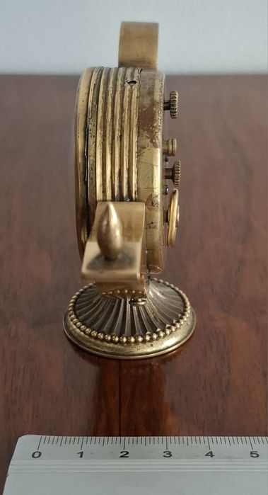 Zegarek Swiza 8 podróżny budzik 8 dniowy sprawny kompletny mosiądz 50r