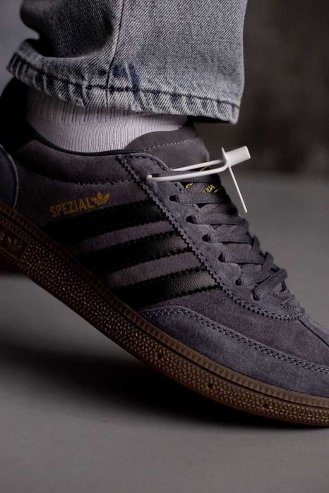 Мужские кроссовки Adidas HandBall Spezial Grey Premium. 41-45