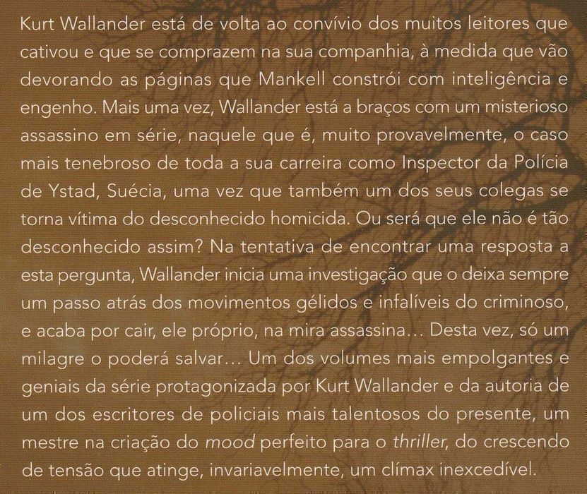 Livro Um Passo Atrás de Henning Mankell [Portes Grátis]