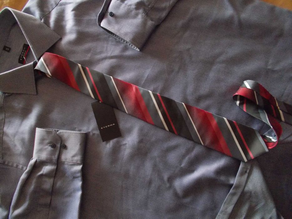 4XL ETERNA Exclusive Line Nowa Koszula Męska 4XL46/47 Germany+ Krawat
