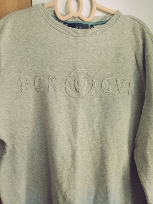 Orginalna szara bluza bawełna 100% dres bawełniany chłopięcy do szkoły