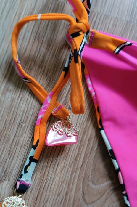Bikini strój kąpielowy dwuczęściowy kostium dziewczęcy basen plaża xs
