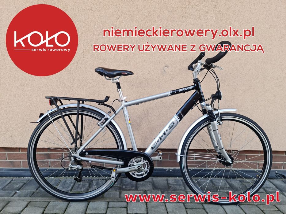 Rower męski trekkingowy EMS koła 28 SHIMANO DEORE aluminium rabat