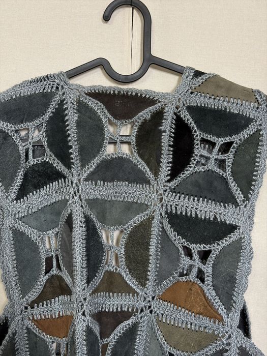 Skorzana kamizelka damska M