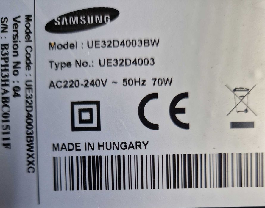 Lcd Samsung UE32D4OO3bwxxc completo peças