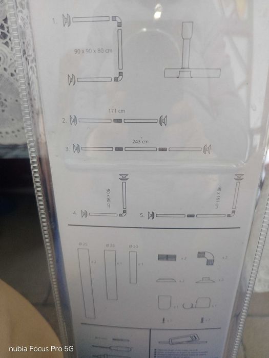 Drążek prysznicowy nowy pręt modulowany nowy