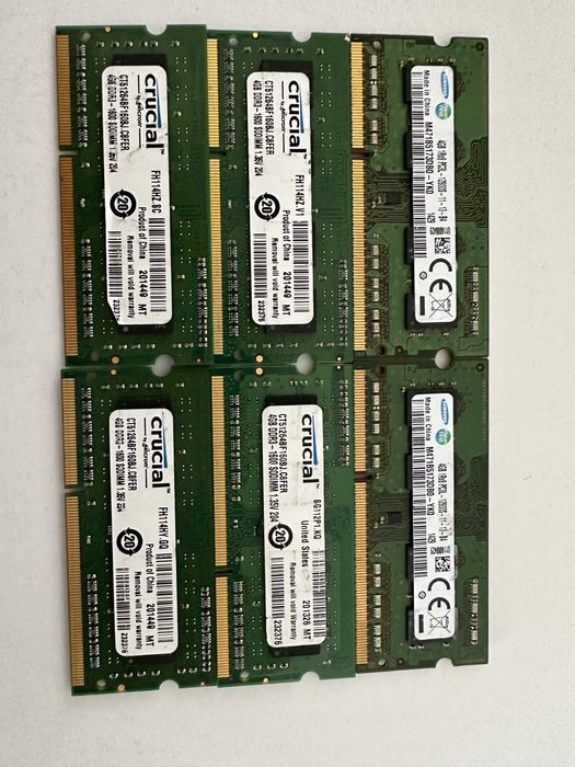 Оперативна память для ноутбука  DDR3 4-8Gb
