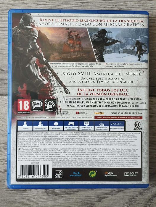 Gra Assassin's Creed Rogue Polska Wersja PS4/PS5 Playstation