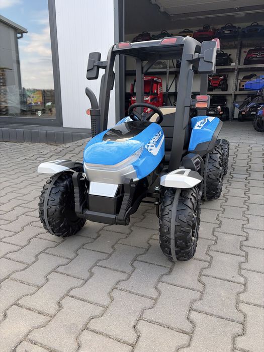 TRAKTOR na Akumulator Elektryczny Dla Dzieci 2X200W 24V 7Ah Przyczepka
