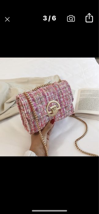 Torebka, torba na łańcuszku. Retro . Na ramię lub do ręku