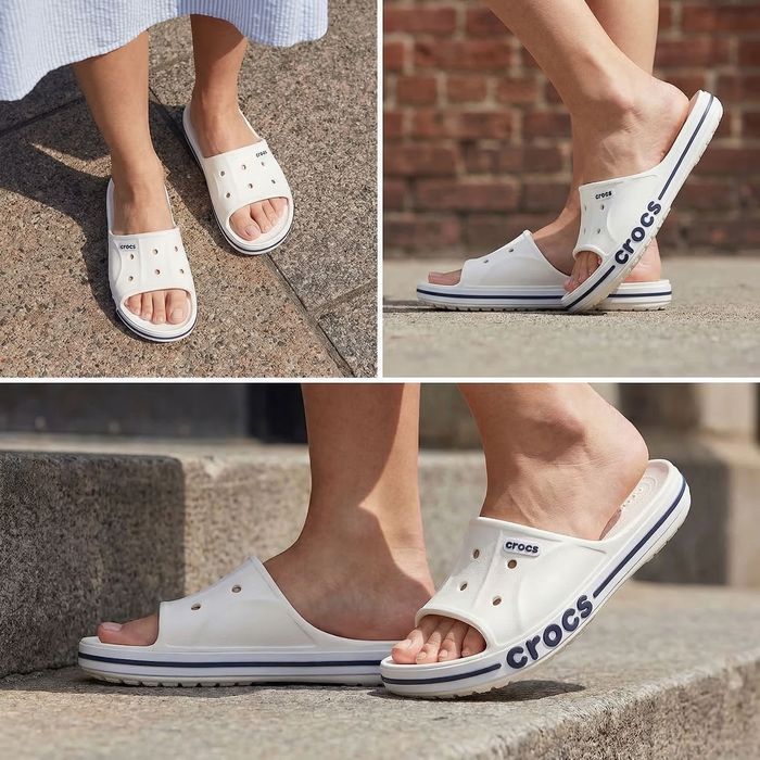 Crocs Bayaband Slide White оригінал чоловічі жіночі слайди шлепки