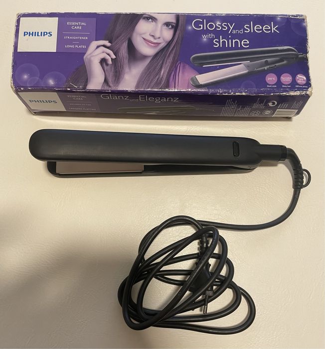 Prancha e escova de alisamento