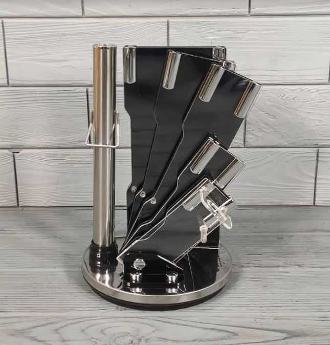 Подставка для ножей от бренда Hölmer   вращающаяся акриловая