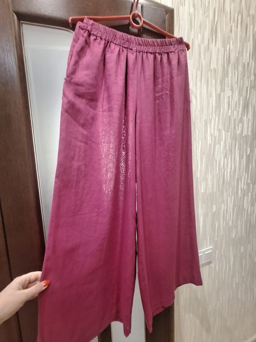 Продам широкі штани из льону