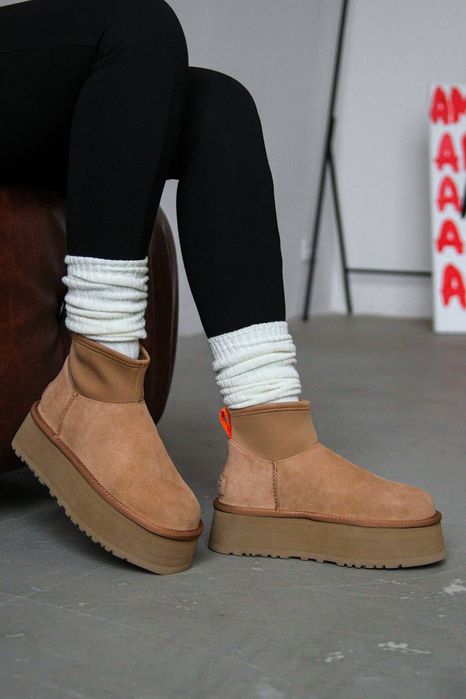 ХІТ СЕЗОНУ! UGG Classic Mini Dipper Chestnut 36 37 38 39 40 41 уги