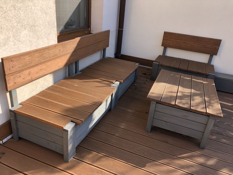 Meble tarasowe, drewniane
