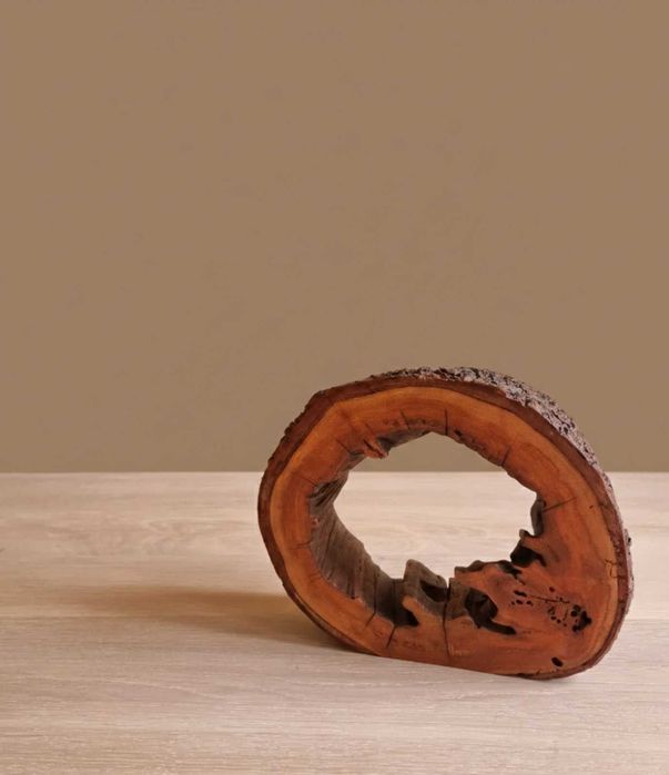 Ваза ручної роботи з вишневого дерева   мінімалістичний декор