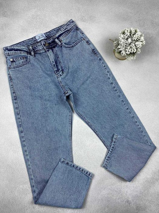 Чоловічі джинси мом Armani / Темні чоловічі штани Армані Джинси армані